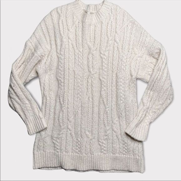 SIMONS | White Knit Sweater - Picture 1 of 3